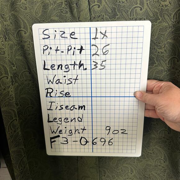 Linda David cardigan 1 button over jacket lightweight green paisley plus size ￼ - Picture 11 of 11